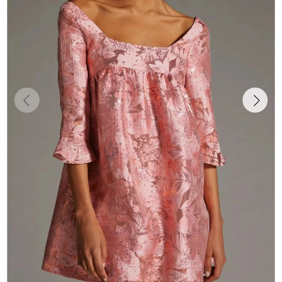 Anthropologie Eva Franco Baby Doll Bow Dress NWOT - Picture 7 of 15